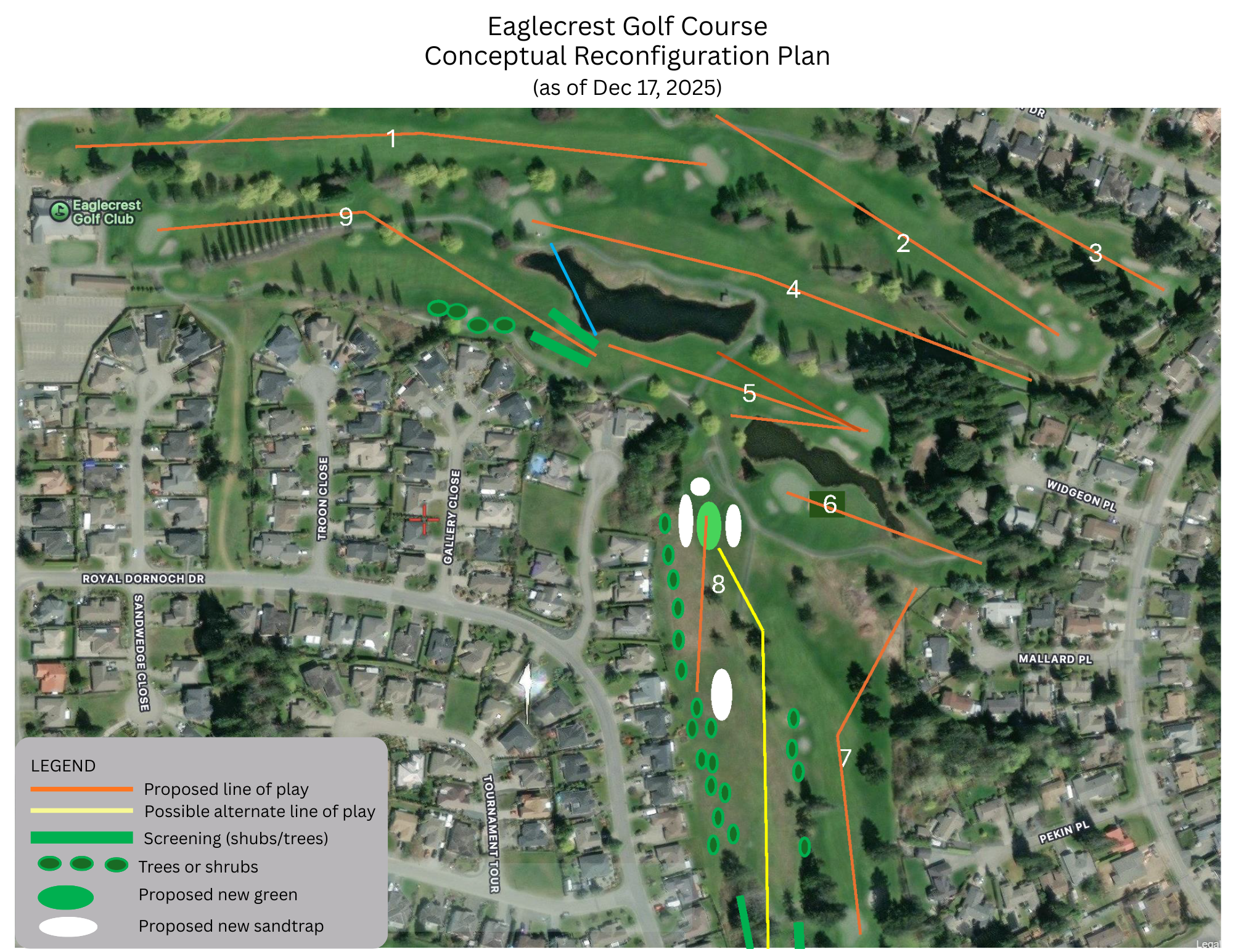 Eaglecrest Golf Course Conceptual Reconfiguration Plan