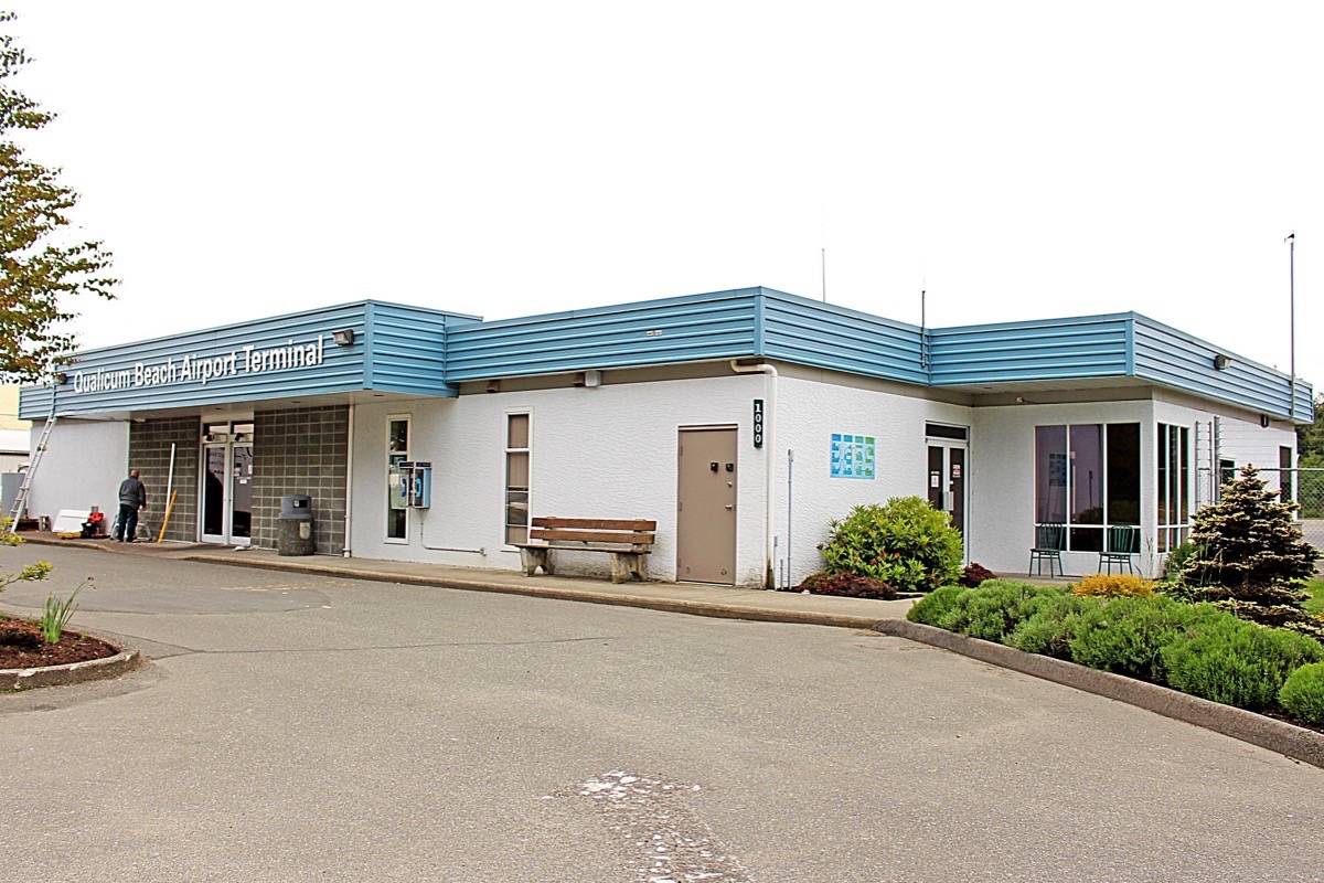 Qualicum Beach Airport before airport terminal expansion.