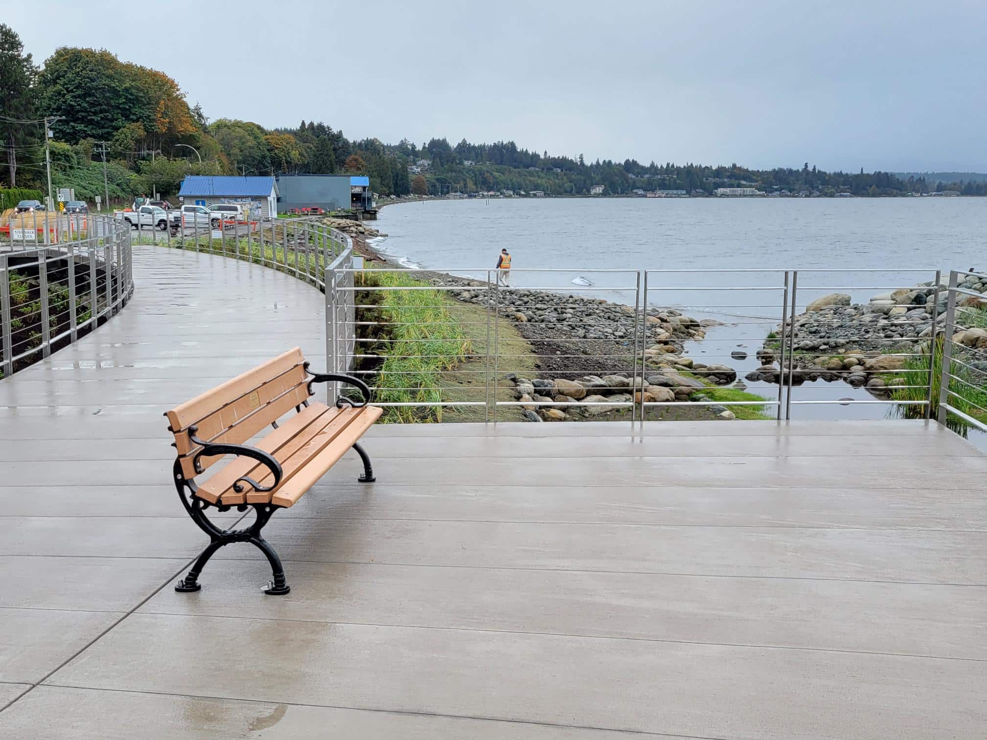 Waterfront Viewing Platform with bench