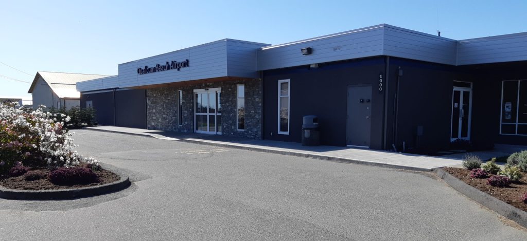 Qualicum Beach Airport after airport terminal expansion.