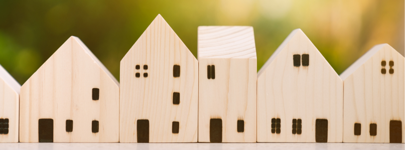 wooden block houses